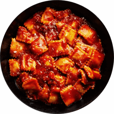 Ravioli in Fresh Tomato  Sauce