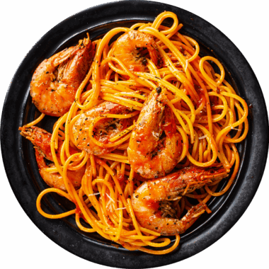 Seafood Pasta with  Sweet and Sour Sauce